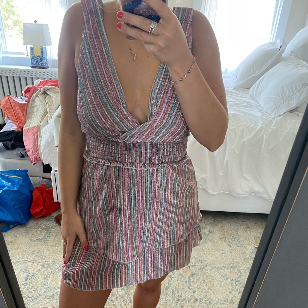 Saylor metallic dress
